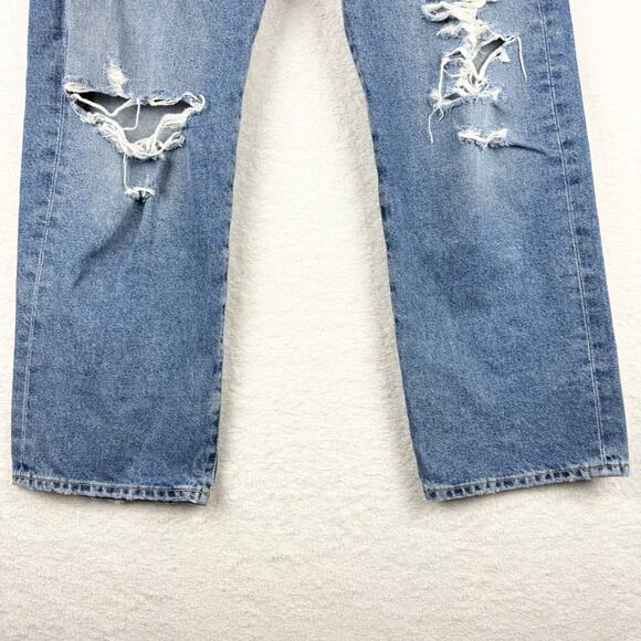 Citizens of Humanity Emery Crop Distressed Relaxed Straight In Heatwave Wash 28 - Picture 7 of 16